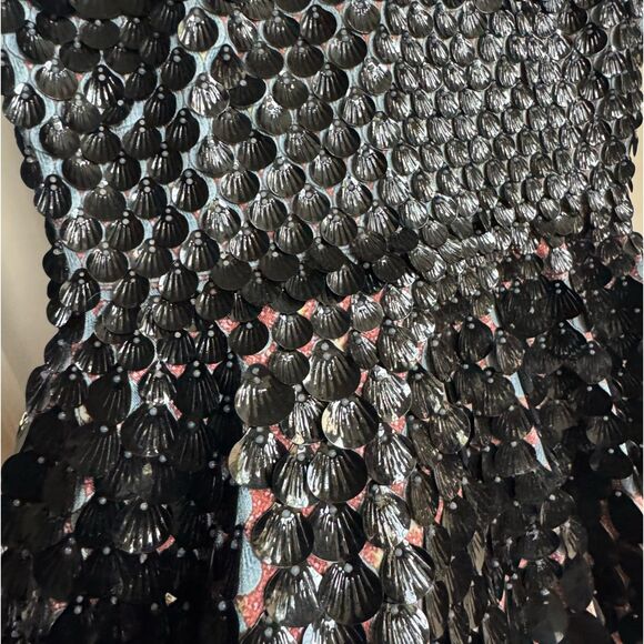 Born in Stockholm Melanie Metallic Party Dress Svart Size Large - Picture 2 of 9